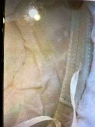 Berretto bianco pelo sintetico