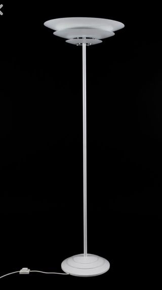 Lámpara Pie Louis Poulsen Oslo 90s Blanca