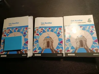 3 libros oposiciones Auxiliar Admtvo.Generalitat C