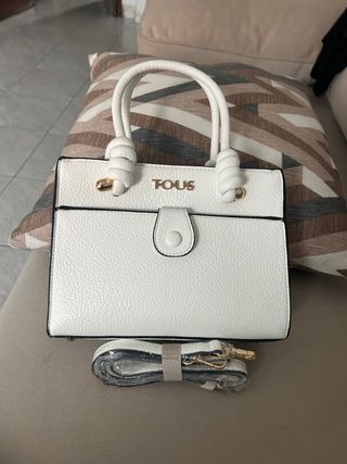 Bolso Tous Blanco y Dorado