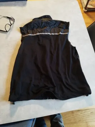 Chaleco cortavientos ciclismo negro