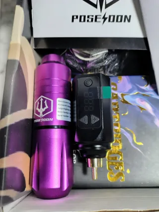 Kit  maquina de Tatuaje Inalámbrico Poseidón