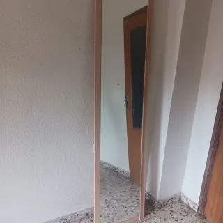 Espejo de pie madera y cristal