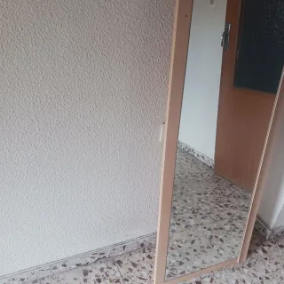 Espejo de pie madera y cristal