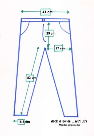 Jack & Jones. Pantalón vaquero slim. W31 L34