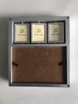 Marco de fotos múltiple color gris