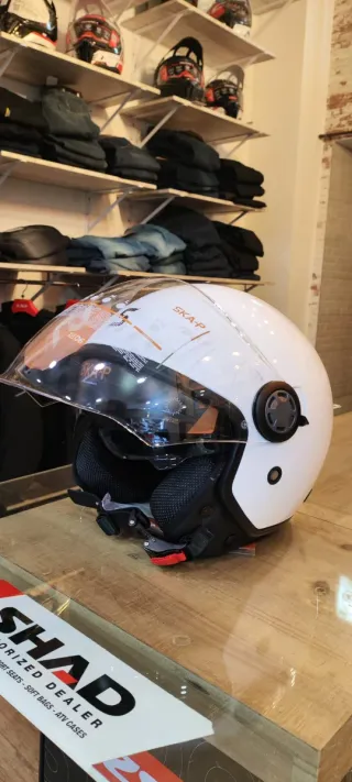 Casco SKA-P 1Sha Zen Blanco Brillo Talla XS