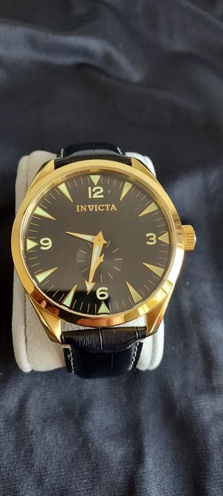 Relógio Invicta Dourado Preto Novo