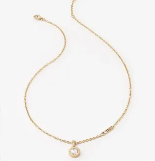 Collar Guess Dorado con Colgante