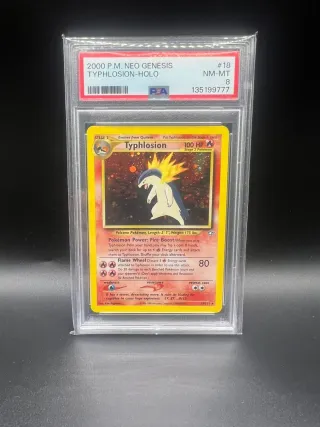 Typhlosion PSA 8 Holo Neo Genesis 18/111