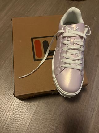 Zapatillas Fila Talla 39 Rosa y Blanco
