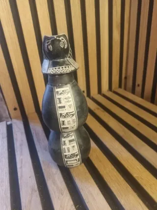 Figura Egipcia Antigua Tallada 3 piezas