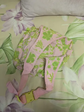 Mochila bandolera infantil flores