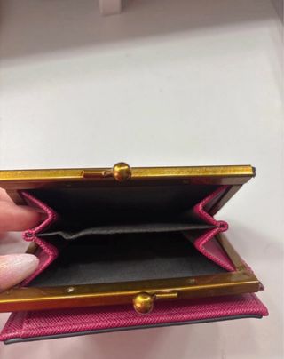 Cartera Parfois burdeos con tarjetero y monedero