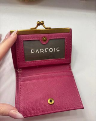 Cartera Parfois burdeos con tarjetero y monedero