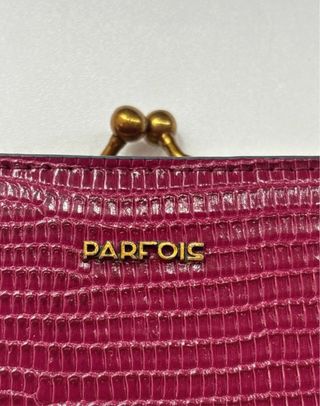 Cartera Parfois burdeos con tarjetero y monedero
