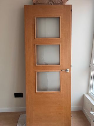 Lote de dos puertas de madera