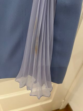 Traje de fiesta azul para señora