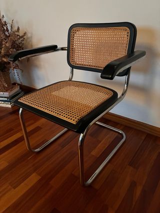 Silla vintage tipo Cesca