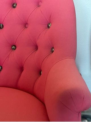 Chaise ongue rosa,butaca los dos artículos 350€