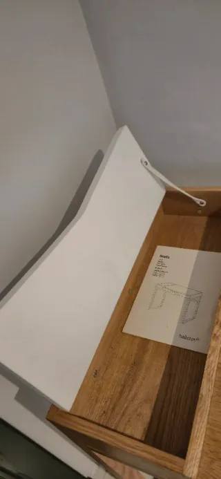 Escritorio Roble Chapado Blanco