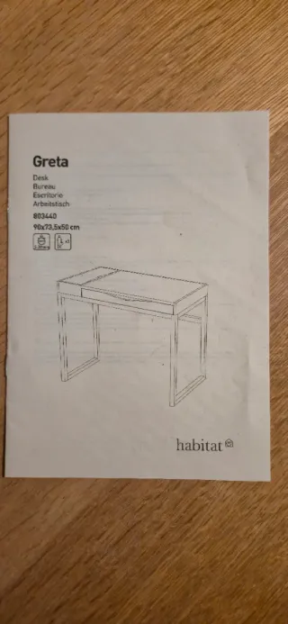 Escritorio Roble Chapado Blanco