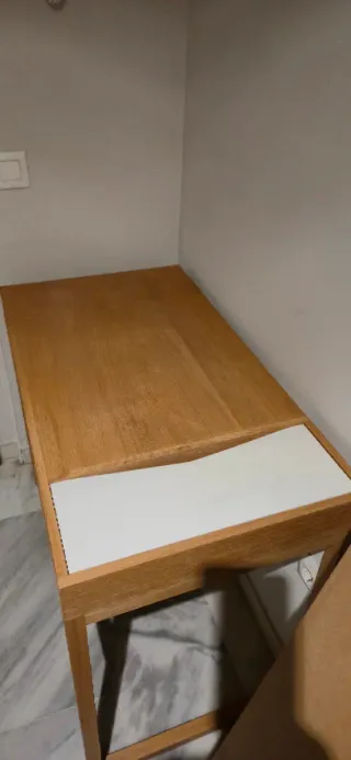 Escritorio Roble Chapado Blanco