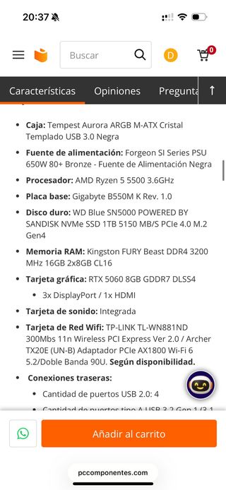 PC Gaming RTX 5060