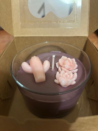 Velas aromáticas en vaso