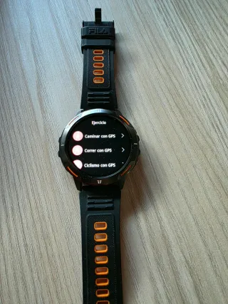 Reloj Deportivo Fila Negro y Naranja