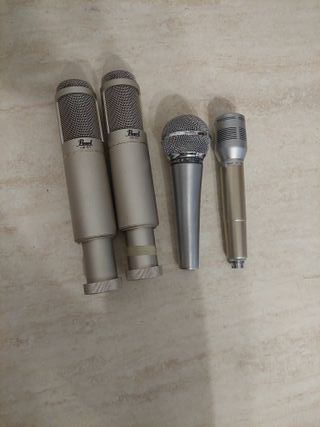 Microfoni Vintage Pearl CR-57 Shure 588SB pasoM4