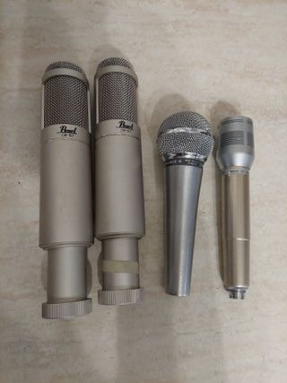 Microfoni Vintage Pearl CR-57 Shure 588SB pasoM4