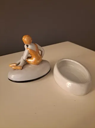 Cajita en porcelana "Art Decó" Años 20/30