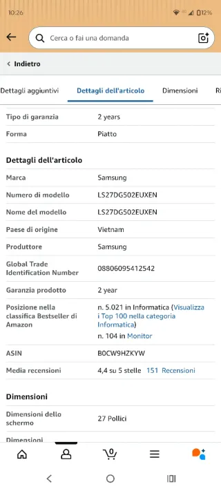 Monitor Samsung G5 Odyssey 27 180Hz