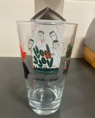 Vaso de cristal Voll-Damm Carmela Caldart