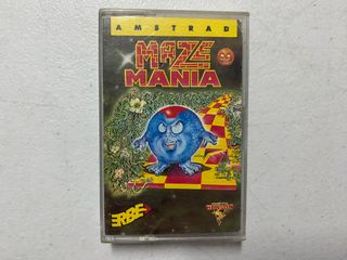 Maze Mania Amstrad CPC Videojuego Erbe LOMO AZUL