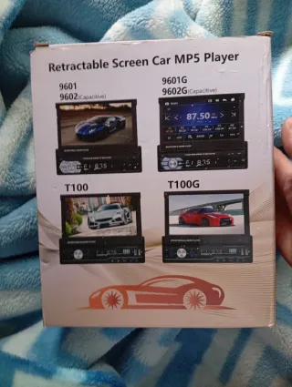 Reproductor Coche Pantalla Retráctil MP5