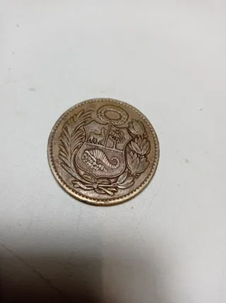 Moneda Perú 1948 Un Sol de Oro