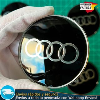 X4 Emblemas Audi 65mm Pegatinas Tapacubos Llantas