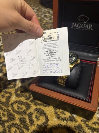 Reloj Jaguar Dorado y Verde