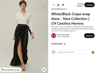 Vestido largo fiesta Carolina Herrera