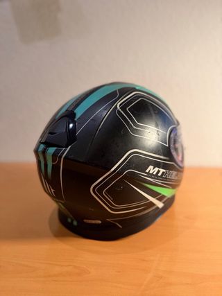 Casco MT Helmets Negro y Verde