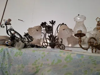 Lámpara de techo floral vintage