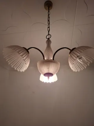 Lámpara de techo floral vintage