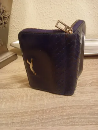 Cartera Bimba y Lola Azul y Dorada