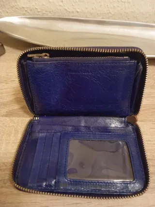 Cartera Bimba y Lola Azul y Dorada