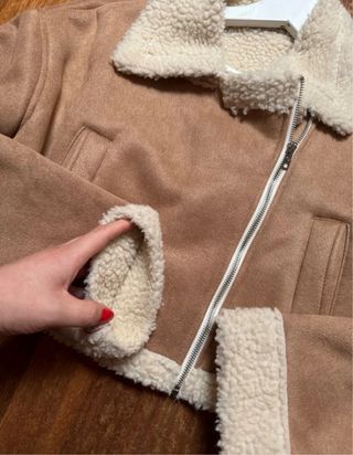 Abrigo Shein Marrón Forro Borreguito