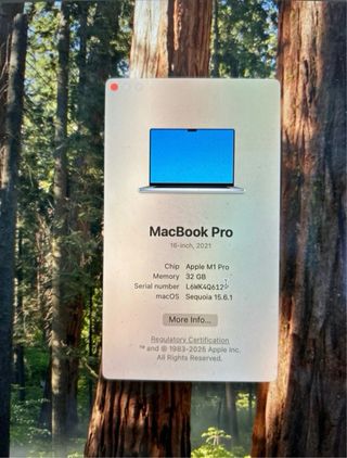 MacBook Pro 16 2021 M1 Pro 32GB RAM 512GB