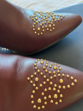 Botines Pedro Miralles granates con tachuelas