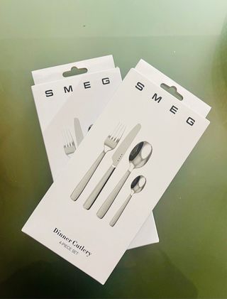 Conjunto de talheres Smeg x2